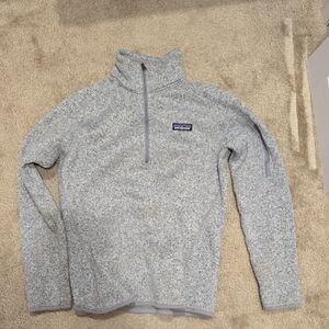 Patagonia Light Gray Fleece Pullover